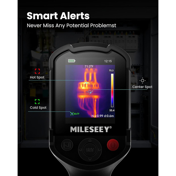 Тепловізор MILESEEY TR20 PRO: портативний, -20°C до 550°C, роздільна здатність 192x192, 25Hz, 8 годин роботи від акумулятора
