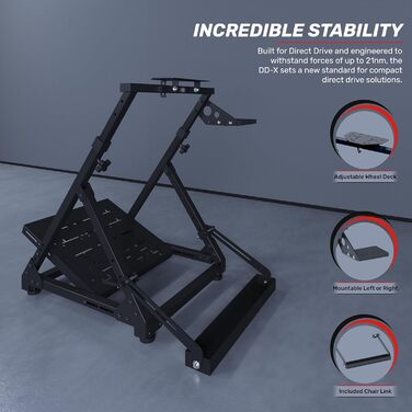 Стійка для керма GT Omega V1 для Logitech G29/G923/G920, Thrustmaster T500, Fanatec Clubsport - регульована, для PS4/Xbox/PC