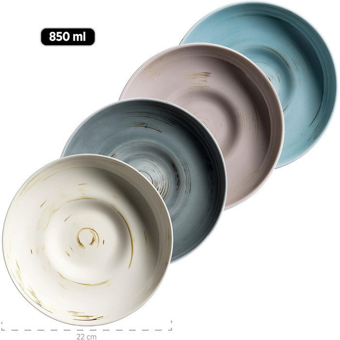 Набір кавових чашок MÄSER Derby Premium для 4 осіб, 12 шт. (з підставками), гастрономічна якість, сучасний дизайн, пастельні кольори