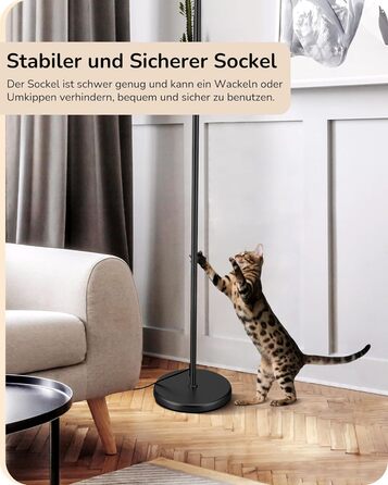 Стельова лампа EDISHINE для вітальні 160 см, аркова лампа сучасний дизайн з регульованим абажуром з льону, LED E27, чорний колір, для спальні, дитячої кімнати