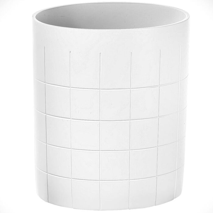 Набір аксесуарів для ванної кімнати, 6 предметів: дозатор для мила, тримач для зубних щіток, попільничка, мильниця, квадратна кришка для серветок та сміттєвий бак