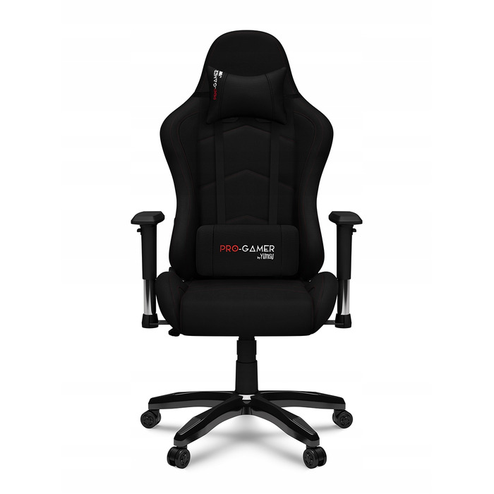 Ігрове крісло PRO-GAMER FALCON PLUS, тканина, чорне