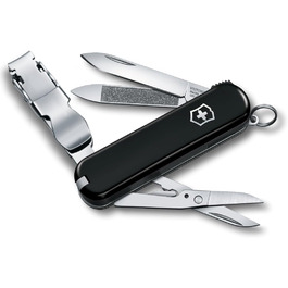 Мультитул Victorinox Nail Clip 580: 8 функцій, манікюр, педикюр, червоний та чорний