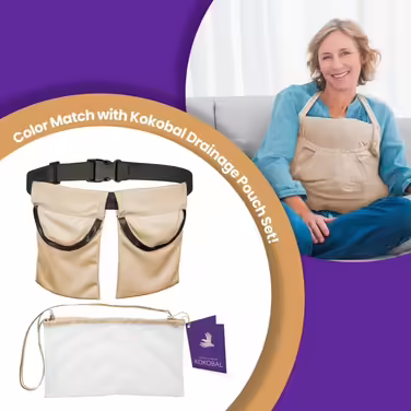 KOKOBAL Post-Mastectomy Pillow for Recovery After Breast Surgery, Choose Your Color, Convenient Ice Pack Pockets, Transforms into a Soft Cloud Pillow, Soothing Brown