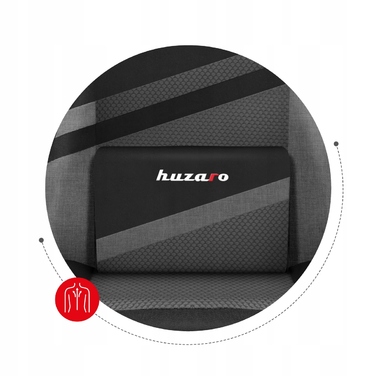 Ігрове крісло Huzaro Force 4.4, тканина, сіре