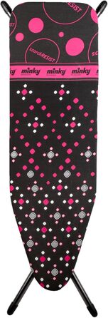 Гладильна дошка Minky Extra широка з підставкою для парогенератора, чорна (велика, компактна) HH40707103K