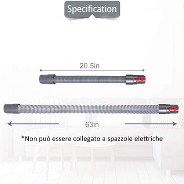 Насадка-щітка для пилососів Dyson V7 V8 V10 V11 з м'якою щіткою (для труб)