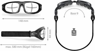 Окуляри для мотоциклістів HELLY No.1 Bikereyes Eagle, багатофункціональні, антизапотівні, вітрозахисні, змінні дужки та ремінець, захисне скло HLT, стандарт DIN EN 166