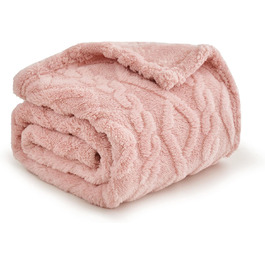 MIULEE Деки для собак 70x100 см, м'яка ковдра для тварин, флісова підстилка для собак, котів, кроликів, рожева, середній розмір (70*100 см)