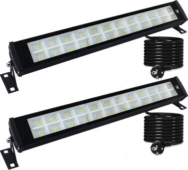 LED Flood Lights Outdoor 50W, 2 Pack 50000LM Wallwasher 3000K Warm White Spotlights IP66 Waterproof Outdoor Lights Floodlights for Gardens Courtyards Hallways Doors Hotel
