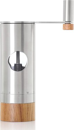 AdHoc MP54 Pepper | Salt Grinder PowerMill, CeraCutXL® Ceramic Grinder, Stainless Steel | Acacia Wood | Acrylic