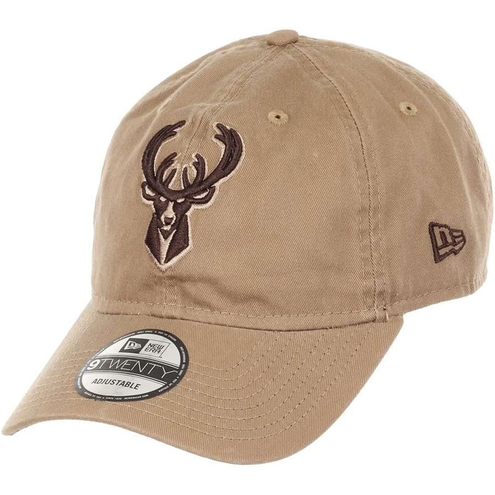 Кепка New Era NBA 9Twenty з регулюванням, бейсболка, універсальний розмір, кольоро Khaki (#8-Bucks-Khaki-31992)