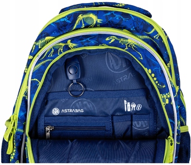 Багатофункціональний шкільний рюкзак AstraBag, синій, 20 л