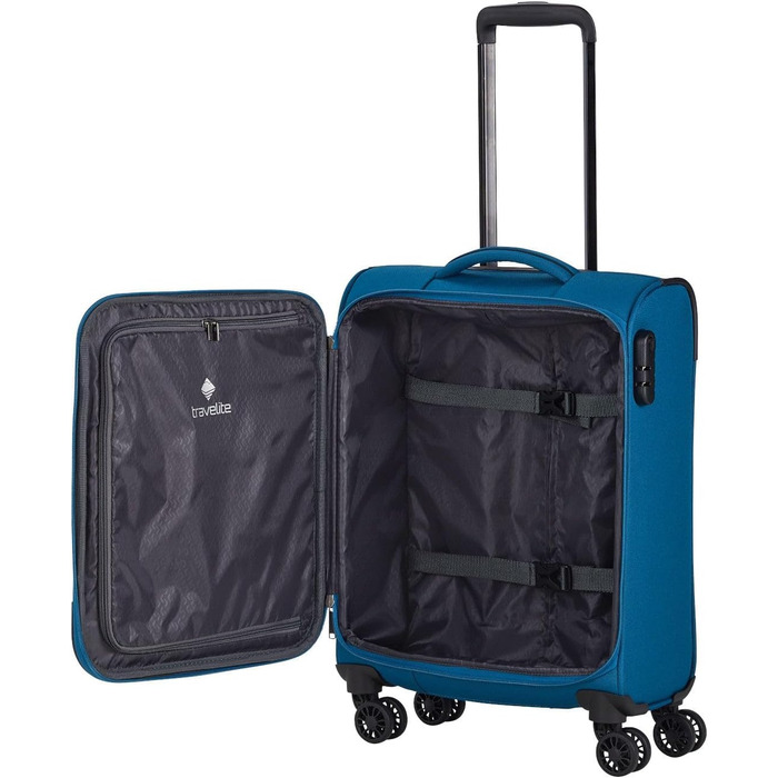 Набір валіз Travelite Chios (L/M/S) Petrol: міцний корпус, ручна поклажа, IATA