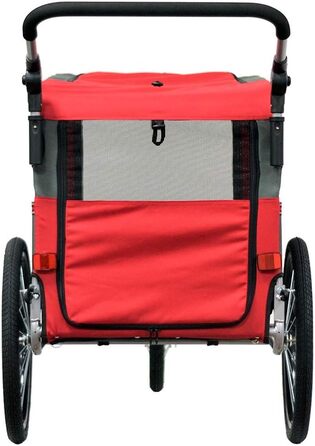 Причеп-перевозник для собак та котів Papilioshop Zeta, 3 розміри, червоний L