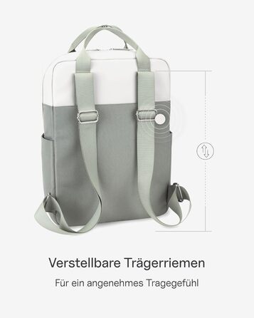 Kapten & Son Bergen Rucksack | Backpack for Women & Men | Daypack | Carry-on Backpack, Daypack | Water-resistant (Medium 11 L, Muted Sage)