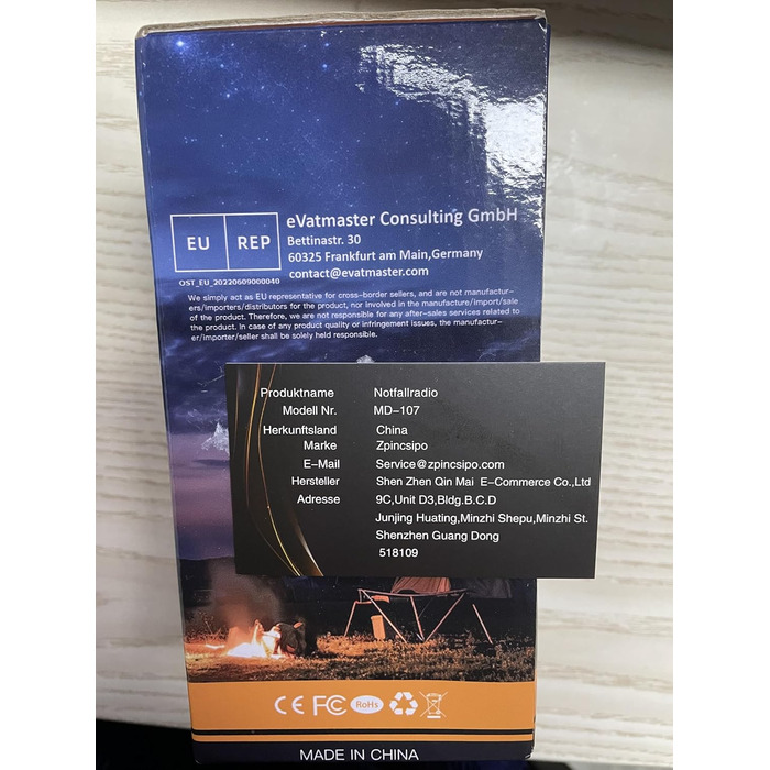 Радіоприймач на сонячній батареї та з ручним генератором 13000mAh, AM/FM, USB-зарядка, ліхтар 800LM, компас, SOS-сигнал, помаранчевий | Аварійний комплект для виживання