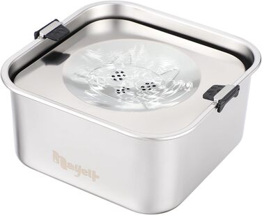 Миска для собак 3L без облизування, миска для пиття з нержавіючої сталі 304, миска для собак з неслизьким дном, для середніх та маленьких собак, придатна для миття в посудомийній машині