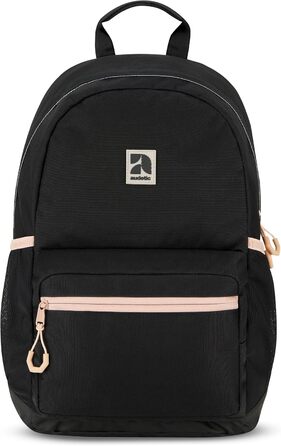 Шкільний рюкзак для дівчаток та хлопчиків-підлітків Flex - рюкзак для жінок та чоловіків з відділенням для 16-дюймового ноутбука для школи та дозвілля - водонепроникний, чорно-рожевий