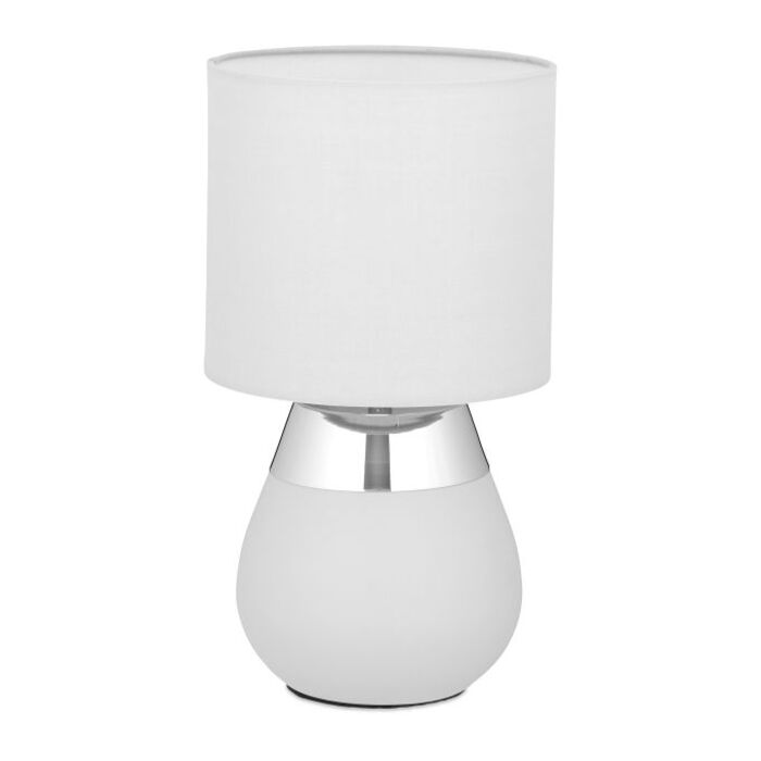 Relaxdays Table Lamp with Fabric Shade