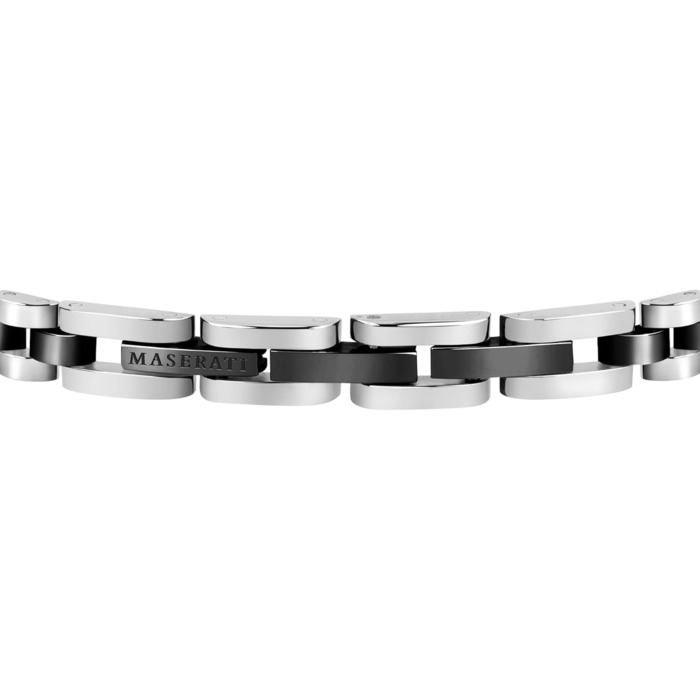 Браслет чоловічий Maserati Jewels з нержавіючої сталі, 21 см, покриття PVD (чорний) JM320AST08
