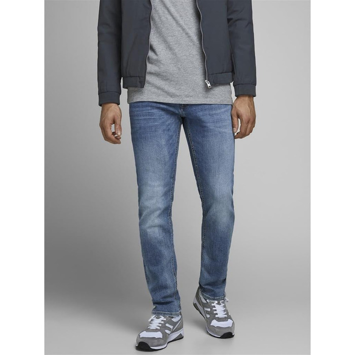Джинси чоловічі JACK & JONES Slim Fit прямі, Denim/Blue (36W/32L) JJITIM JJORIGINAL AM 781 50SPS