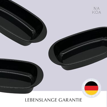 NAKOA Loaf Pan made from natural materials with excellent non-stick properties | Bread Loaf Pan | Rectangular Baking Pan | Baking Bread and Cakes | MADE IN GERMANY from high-quality enamel