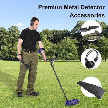 Металдетектор MCJ TX-940 для дорослих: водонепроникний (IP68), LCD-дисплей, 5 режимів, професійні навушники