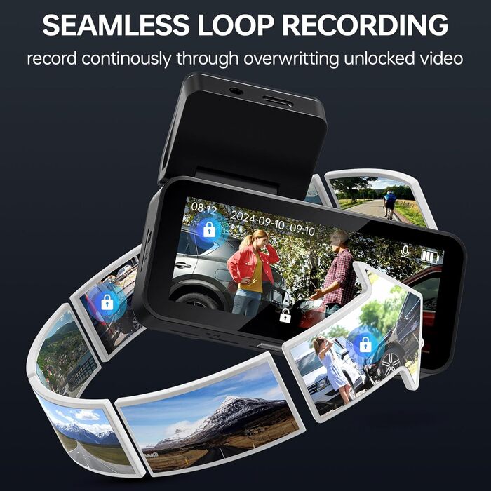 Відеореєстратор Dashcam 2.5K QHD з двома камерами (передня та задня) | DC339CT-18 | 64GB карта в подарунок