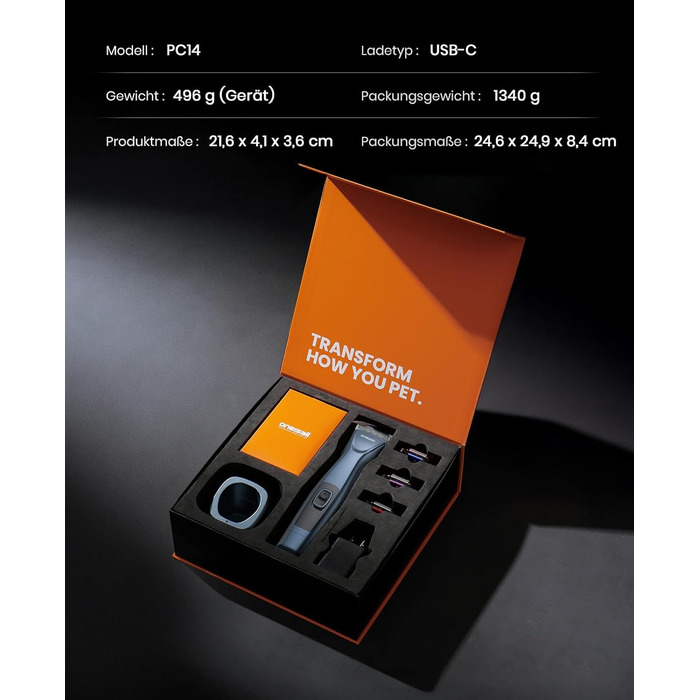 Професійна машинка для стрижки собак Oneisall, 2 швидкості, для собак та котів, тиха, для густого, довгого та кучерявого хутра, з акумулятором, леза з вуглецевої сталі, блакитна