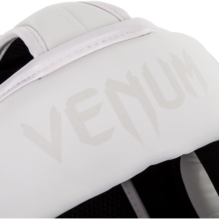 Venum Elite Headgear - White Boxing Headguard for MMA & Sparring