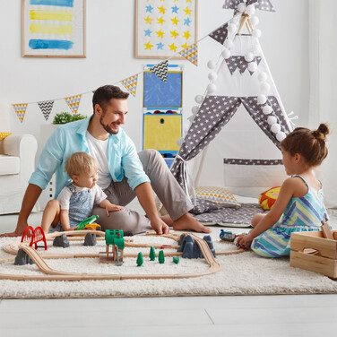 Relaxdays Kids' Shelf Dino with Boxes