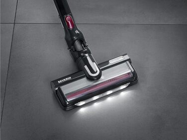 Бездротовий акумуляторний пилосос SEVERIN HV 7166 (Чорний): 60 хв роботи, 2-в-1, для тварин, легкий, без мішка, 400 Вт