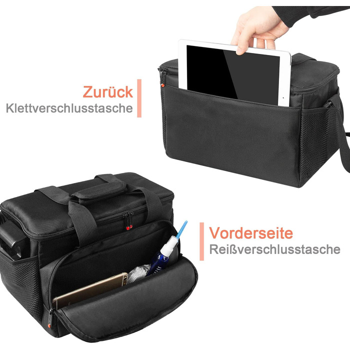 Сумка для камери FOSOTO DSLR XL: для Canon, Nikon, Sony, Panasonic