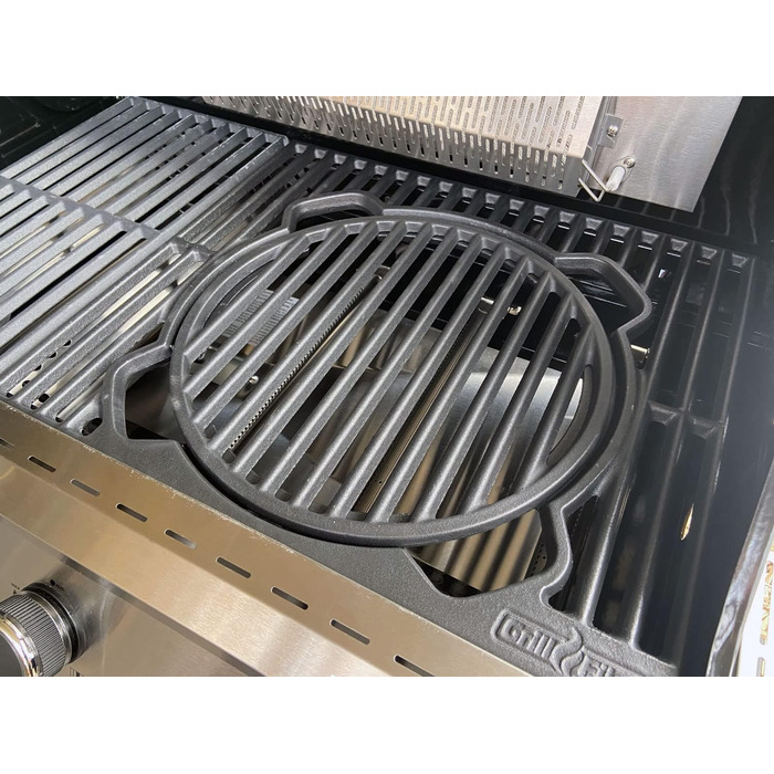 Чавунна решітка Grillfürst X-Rost для газових грилів G-серії (від G210), товщина 11 мм, додатковий гриль-решітка 47,9x41,3 см