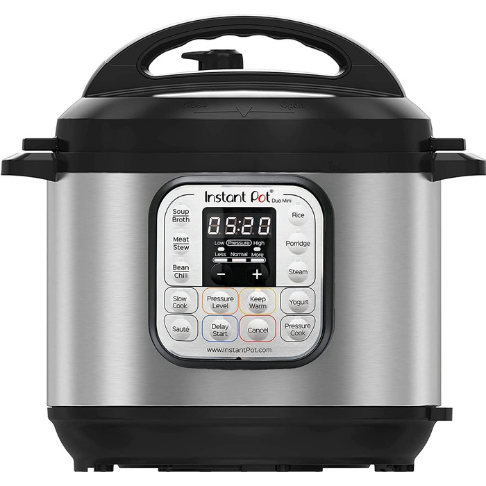 Instant Pot Duo 30 Electric Multi-Cooker 3L - Pressure Cooker, Slow Cooker, Rice Cooker, Sauté Pan, Yogurt Maker, Steamer, and Food Warmer, Stainless Steel, Silver Duo 3 Liter