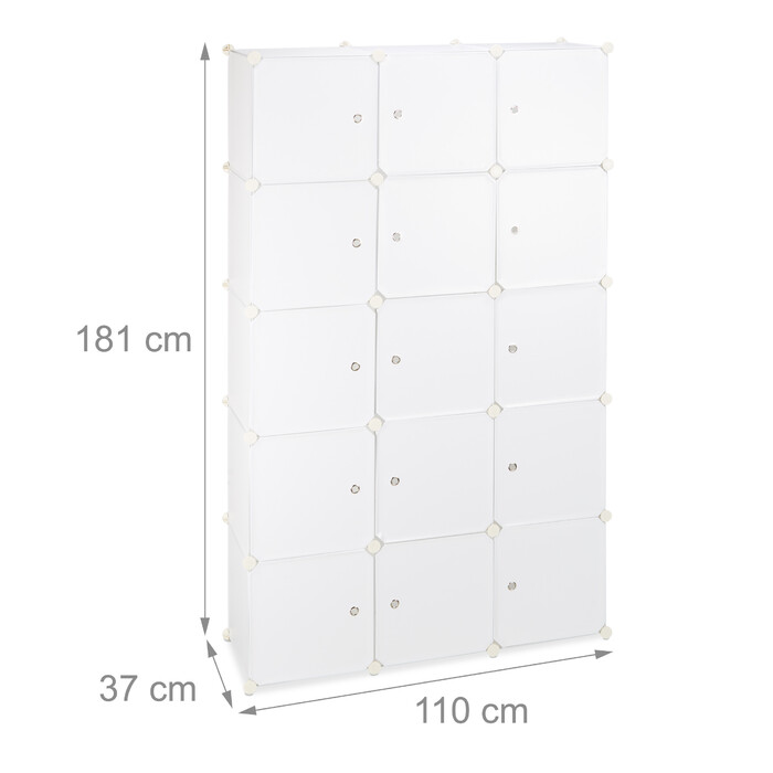 Relaxdays Clothes Rack Storage System 11 Compartments