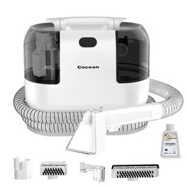 COCEAN Попиховий пилосос, мийка килимів, волого-сухий пилосос, 18Kpa для м'яких меблів, килимів, автосидінь та диванів, білий