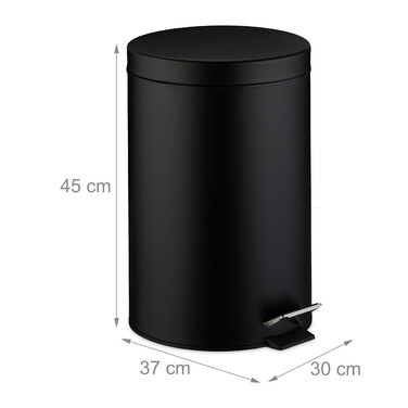 Relaxdays Round Trash Can for Kitchen, 20 Liter