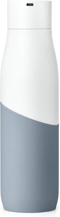 LARQ Movement PureVis 950ml – UV Self-Cleaning Stainless Steel Bottle with Silicone Sleeve | Lightweight, Shockproof, Keeps Water Cool | Fitness, Running & Outdoor Activities, (710 ml, White/Pebble)