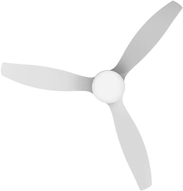 Стеляний вентилятор Cecotec Energysilence Aero 5600 Classic White з LED-підсвічуванням, 40W, діаметр 132 см, 6 швидкостей, пульт, літній/зимовий режим