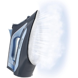 Праска Rowenta Eco Intelligence з постійною подачею пари, 2500 Вт, 45 г/хв, мікропарові отвори 400, підошва Laser, антикапання, чорно-зелена, DW6330