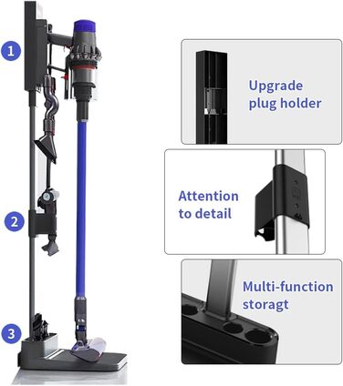 Підставка для пилососів Dyson V7, V8, SV10, V11, SV12, V15 - Freistehender Vakuum-Ständer