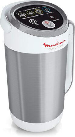 Moulinex LM841110 Easy Soup Blender Heating Mixer (57894031), Plastic, Silver