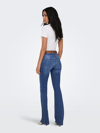 Джинси жіночі ONLY Onlblush Mid Flared Denim Tai021 Noos, темно-синій денім, розмір M / 30L