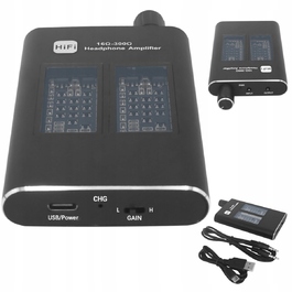 HiFi підсилювач для навушників та ЦАП (DAC), AUX MiniJack 3,5 мм, 16-300 Ом