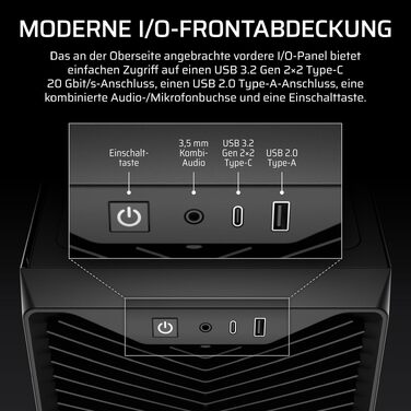 Корпус для ПК Corsair 3200D RS Mid-Tower ATX, чорний