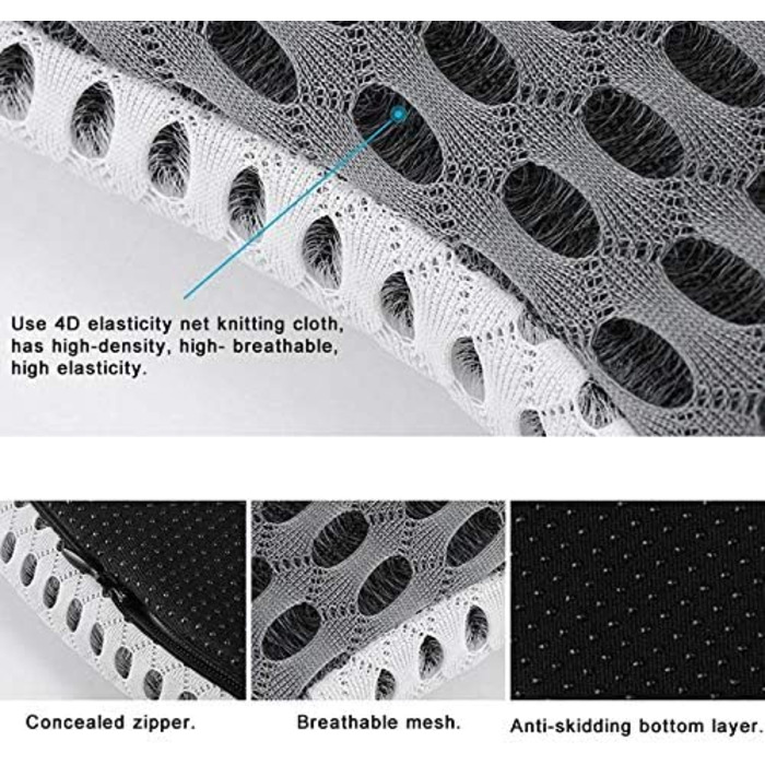 Wlauqueta Auto Truck Wedge Seat Cushion for Pressure Relief, Pain Reduction, Shock Absorption, Orthopedic Ergonomic Support, Memory Foam