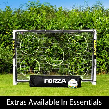 Ворота для футболу FORZA Garten – 5 розмірів, міцні, стійкі до погодних умов, з PVC, для дітей та дорослих, швидкий монтаж 1,8м x 1,2м