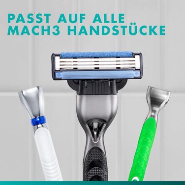 Смінні касети для бритви Gillette Mach 3 для чоловіків, сині, 20 шт